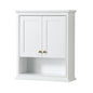 Deborah Over-the-Toilet Bathroom Wall-Mounted Storage Cabinet - 25W x 30H x 9D