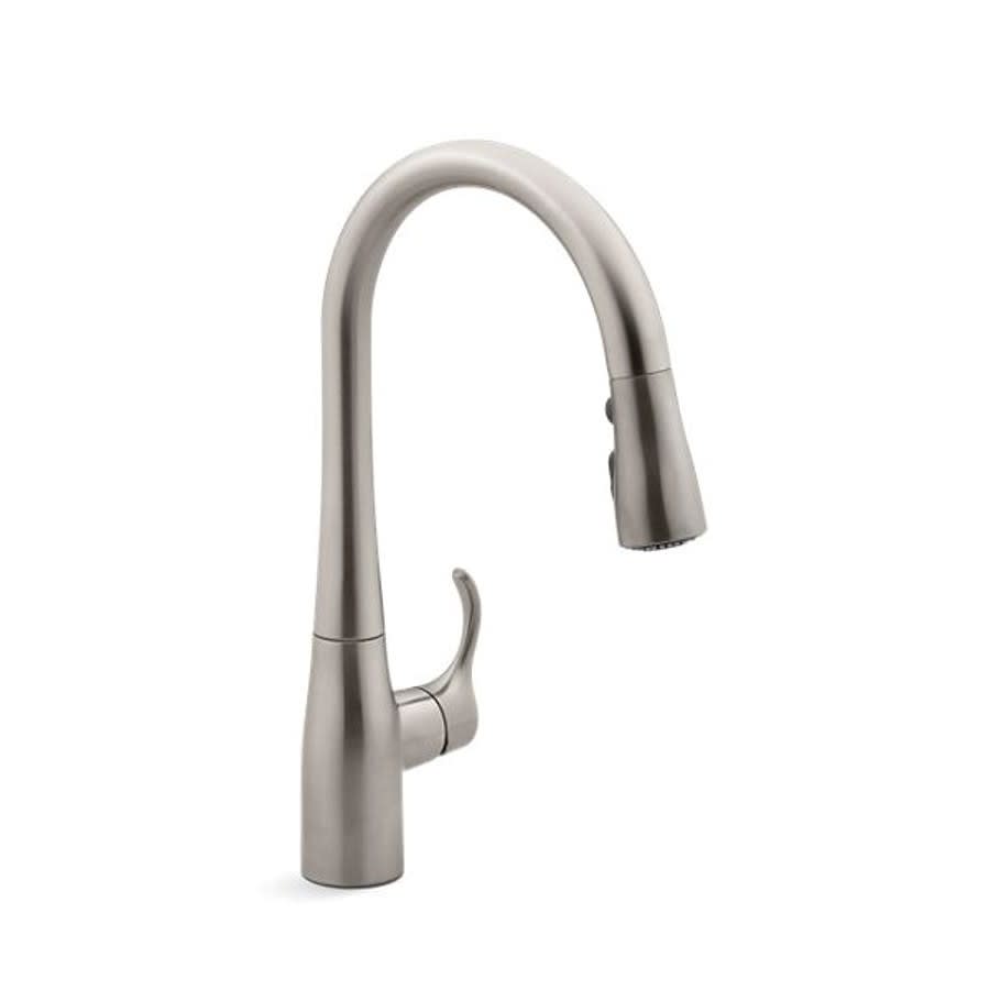 Simplice® Kitchen Faucet, Deck Mount, ADA, 1 Lever Handle, 1 or 3-Hole, Vibrant Stainless