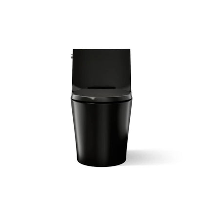 Veil One-piece Elongated Dual-Flush Toilet with Skirted Trapway