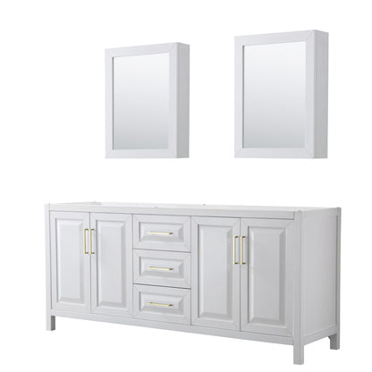 Daria Double Bathroom Vanity - 78.75W x 35H x 21.5D