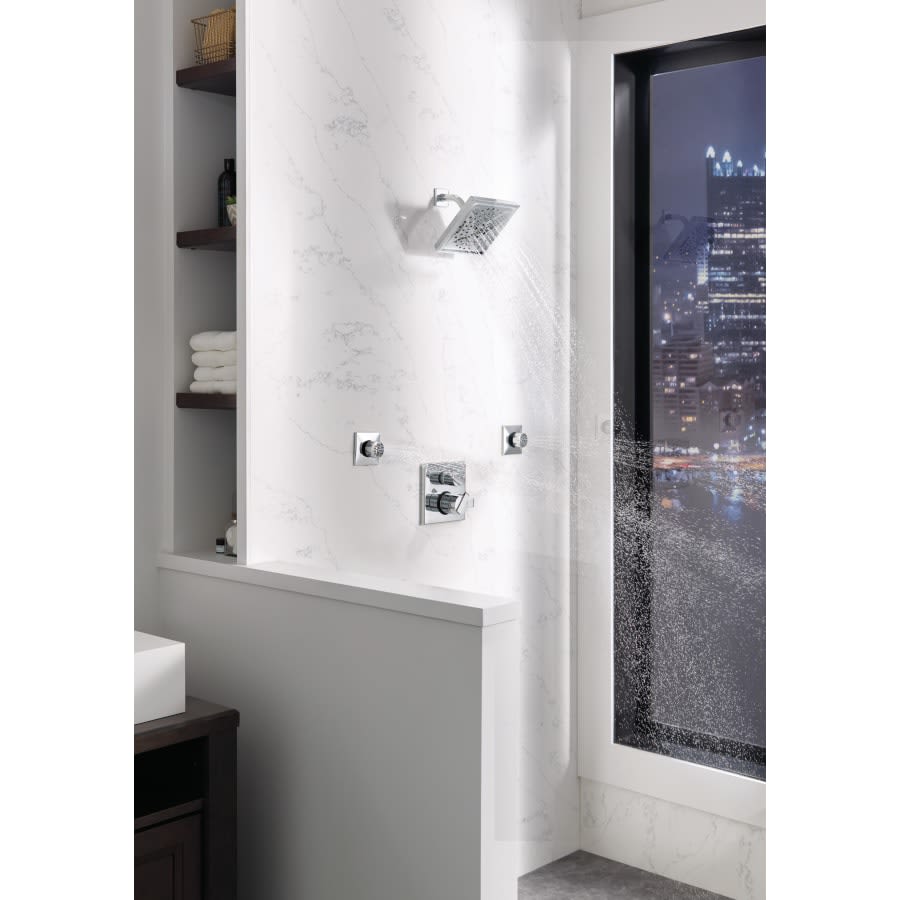 Ara 17 Series Pressure Balanced Valve Trim with Integrated Volume Control and 3 Function Diverter for Two Shower Applications - Less Rough-In