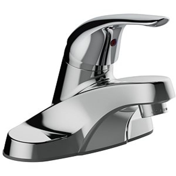 Leverage Centerset Lavatory Faucet, ADA, 1 Handle, 2-Hole, 1.2 gpm, Polished Chrome