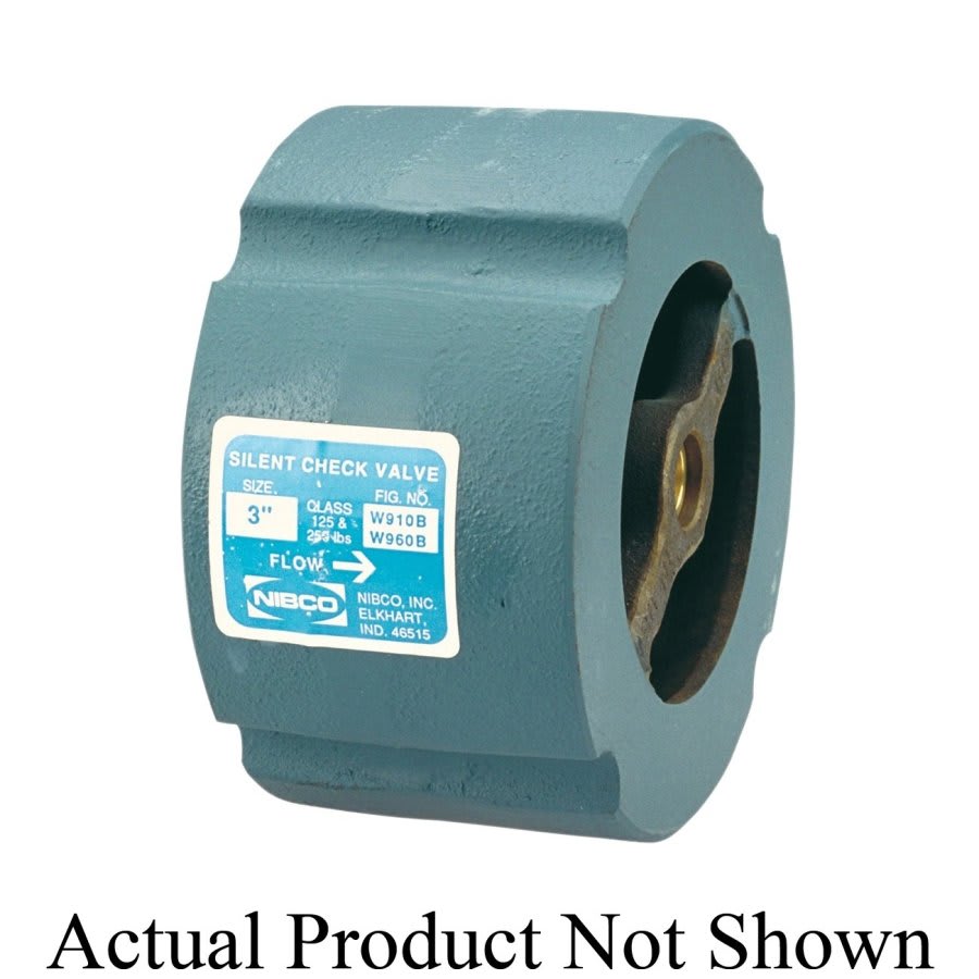 Silent Check Valve, 4 in, Wafer, Cast Iron