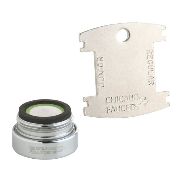 Econo-Flo Pressure Compensating Spray, 0.5 gpm, Male Thread, Non-Aerated Laminar Stream, Polished Chrome