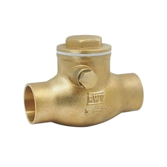 Swing Check Valve, 3/4 in, C, Brass