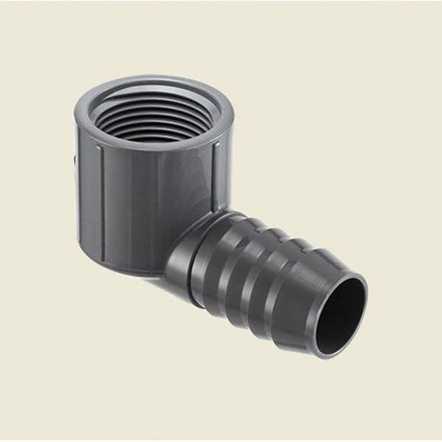 90 deg Elbow, 3/4 in, Insert x FNPT, SCH 40/STD, PVC