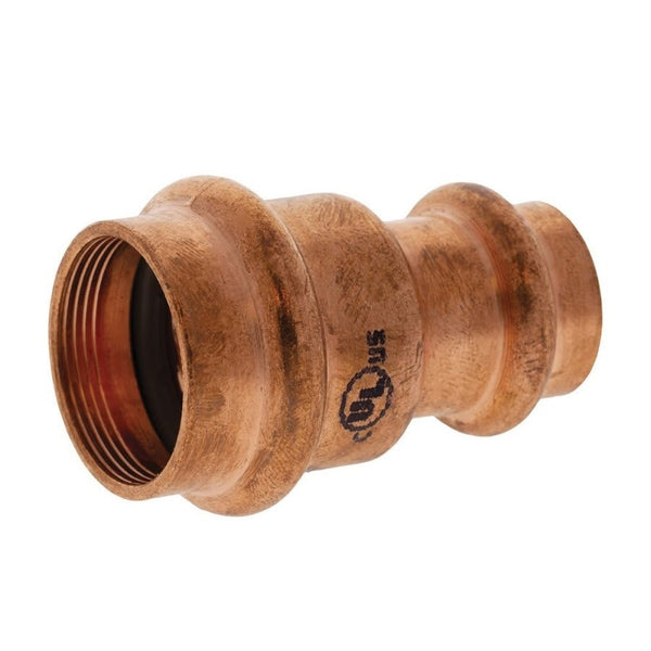 Reducer Coupling, 3/8 x 1/4 in, Press, Copper