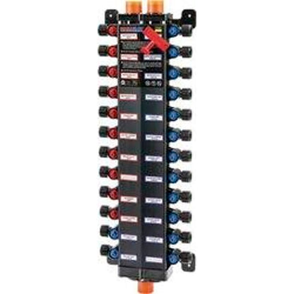 30-Port Manifold, 1/2 in, Press PEX, Poly