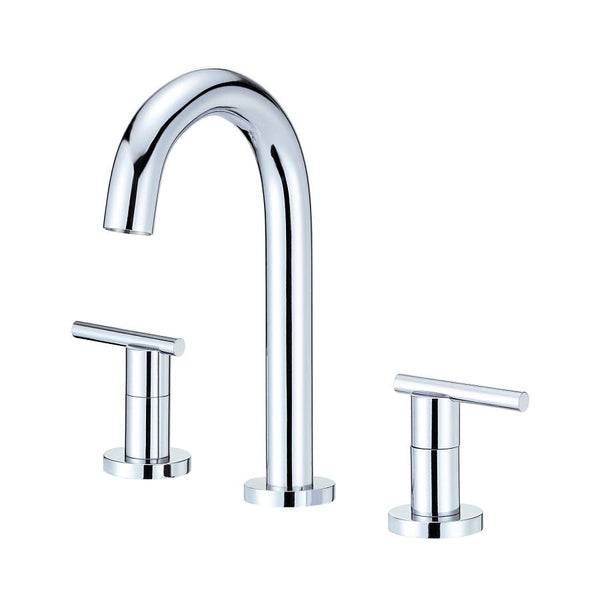 Parma® Widespread Lavatory Faucet, ADA, 2 Handle, 3-Hole, 1.2 gpm, Polished Chrome