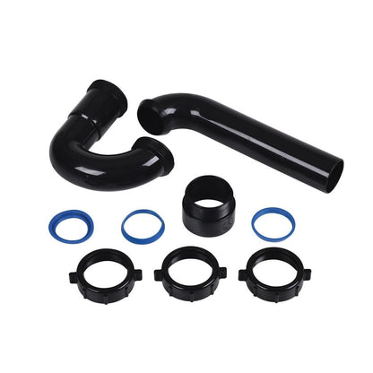 Tubular P-Trap, 1-1/2 in, Black