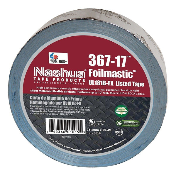 Foil Tape, 3 in W, 100 ft L