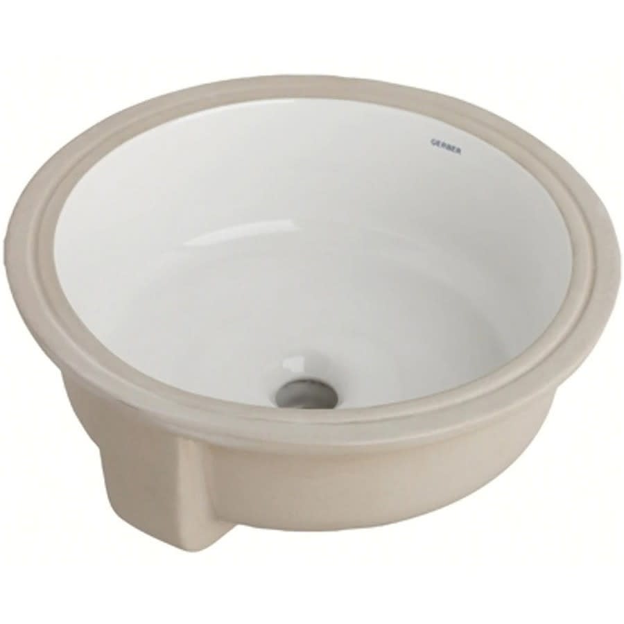 Luxoval™ Under Mount Lavatory Sink, ADA, 16 x 16 x 6-7/8 in, Vitreous China, White