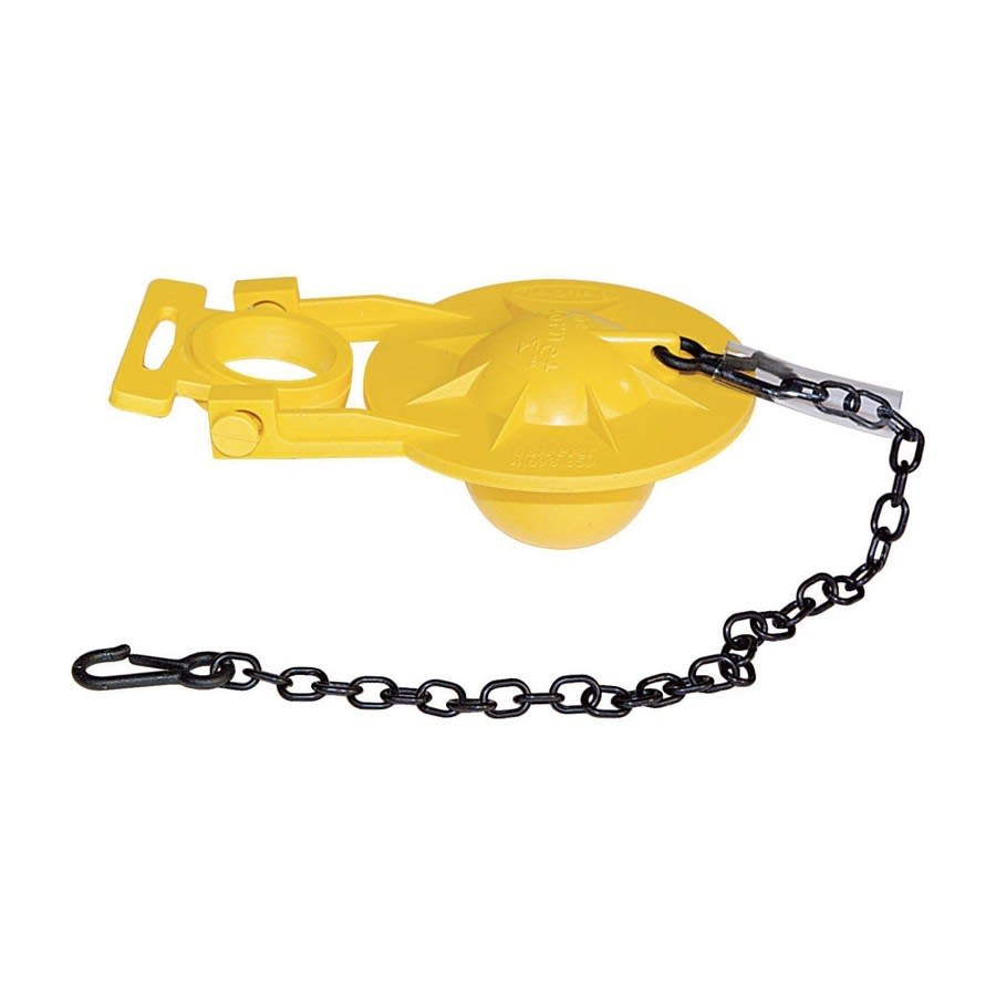 Hornet® X Universal Toilet Flapper With Universal Trunion, EPDM, Black/Yellow