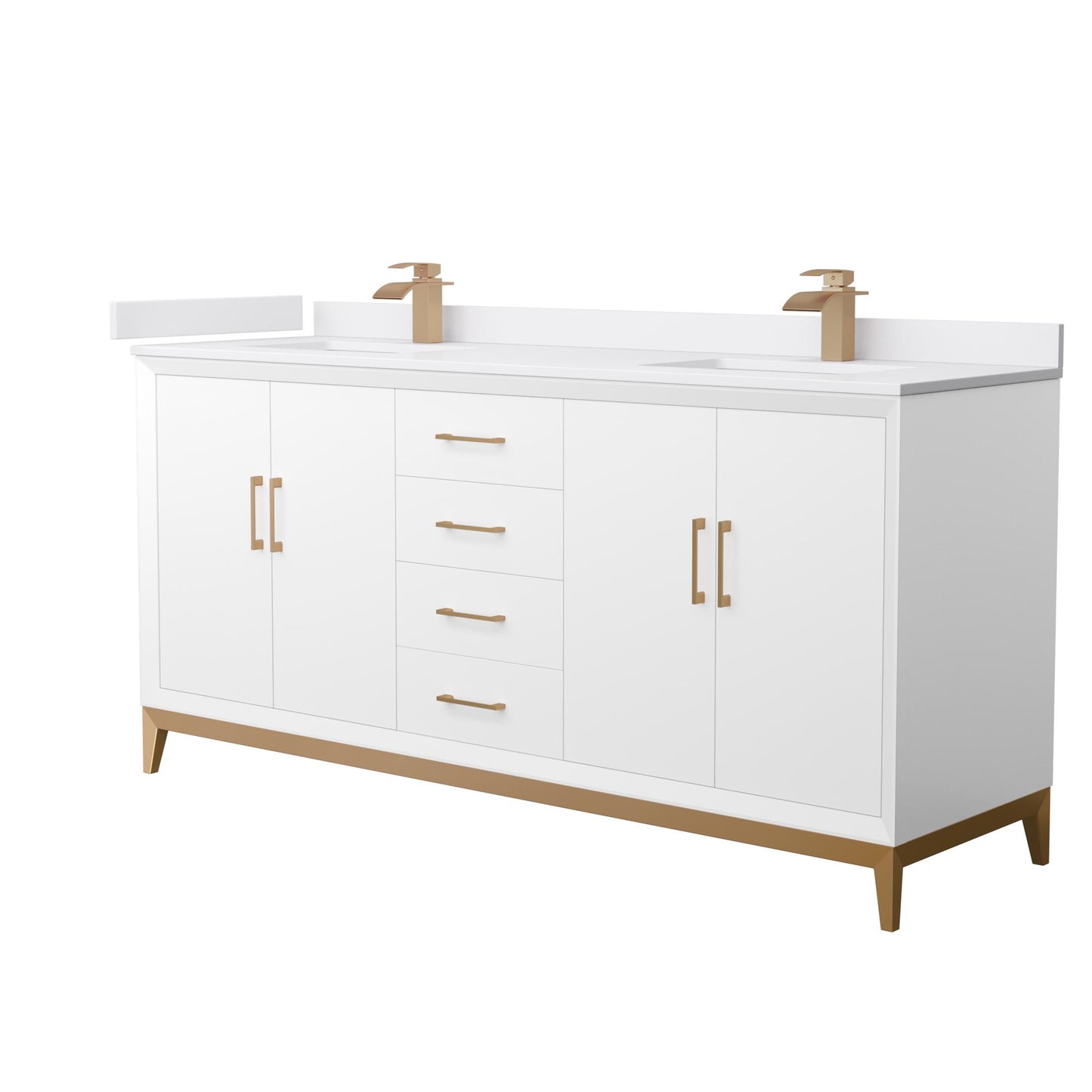 Amici Double Bathroom Vanity - 72W x 35.25H x 22D
