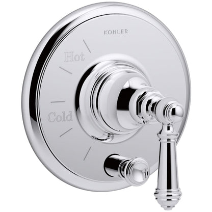 Artifacts Two Function Pressure Balanced Valve Trim Only with Single Lever Handle and Integrated Diverter - Less Rough In