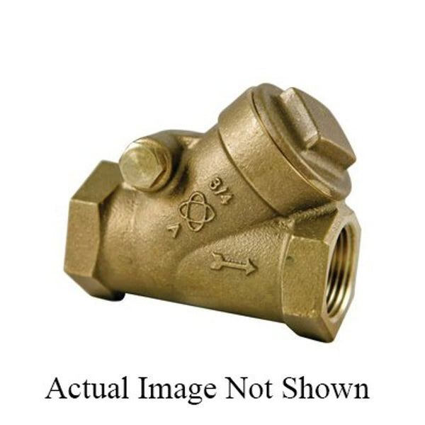Swing Check Valve, 2 in, FNPT, Bronze