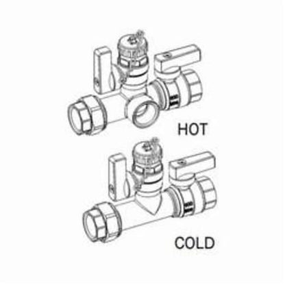 Service Valve Kit, 3/4 in, IPS, 125 psi, Brass Body