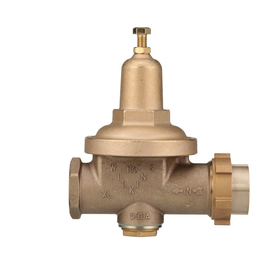 Pressure Reducing Valve, 1-1/2 in, Union FNPT x FNPT, Bronze