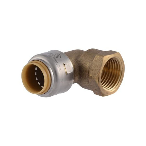 Max™ 90 deg Elbow, 3/4 in, Push x FNPT, Brass