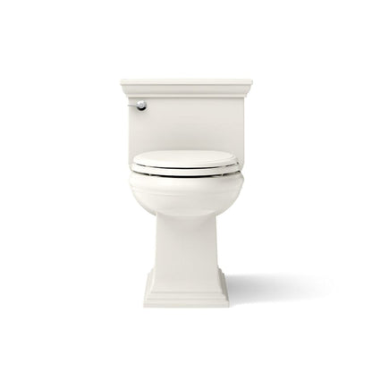 Memoirs 1.28 GPF Compact Elongated One-Piece Comfort Height Toilet with AquaPiston and Glenbury Quiet-Close Seat Included