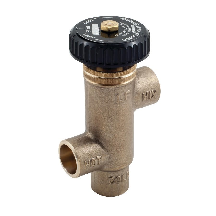 LF70A Mixing Valve, 1/2 in, C, Brass, Rough Brass