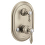 Weymouth 2 Function Pressure Balanced Valve Trim Only with Double Lever Handle, Integrated Diverter - Less Rough In