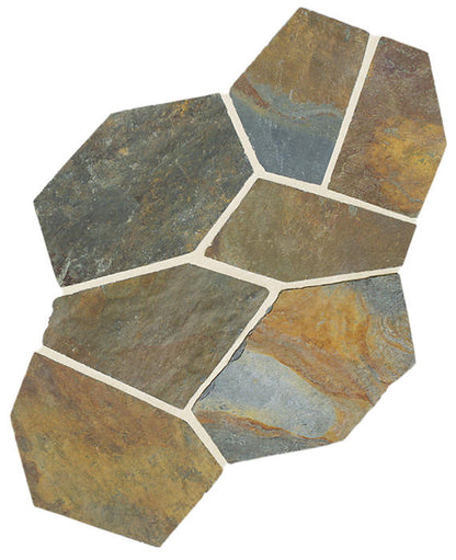 Slate Mongolian Spring Pattern, Natural Cleft Flagstone
