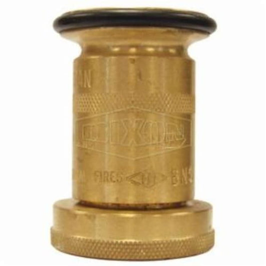 Fire Hose Fog Nozzle, 1-1/2 in, Brass
