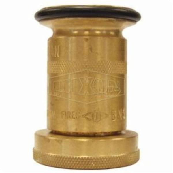 Fire Hose Fog Nozzle, 1-1/2 in, Brass