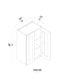 Wall Cabinet - 24"W x 36"H x 12"D