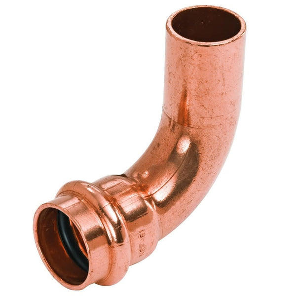 Street 90 deg Elbow, 1-1/2 in, Fitting x Press, Copper