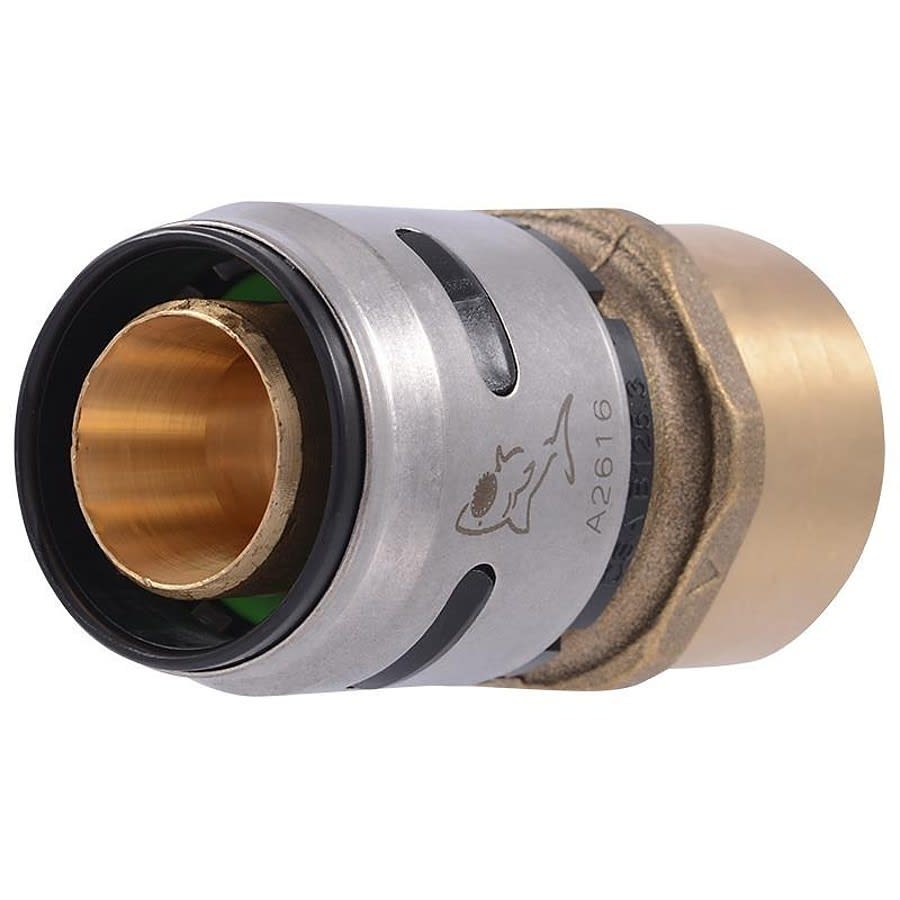 Adapter, 1 in, Push x FNPT, Plastic