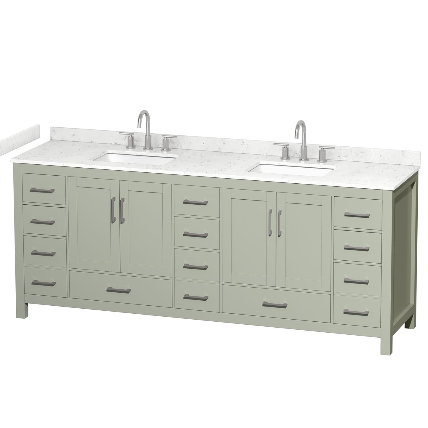 Sheffield Double Bathroom Vanity - 84W x 35H x 22D