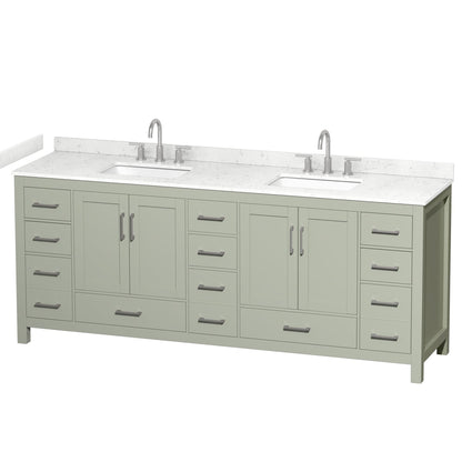 Sheffield Double Bathroom Vanity - 84W x 35H x 22D
