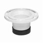 1-Piece Closet Flange, 4 in, Spigot Push, PVC