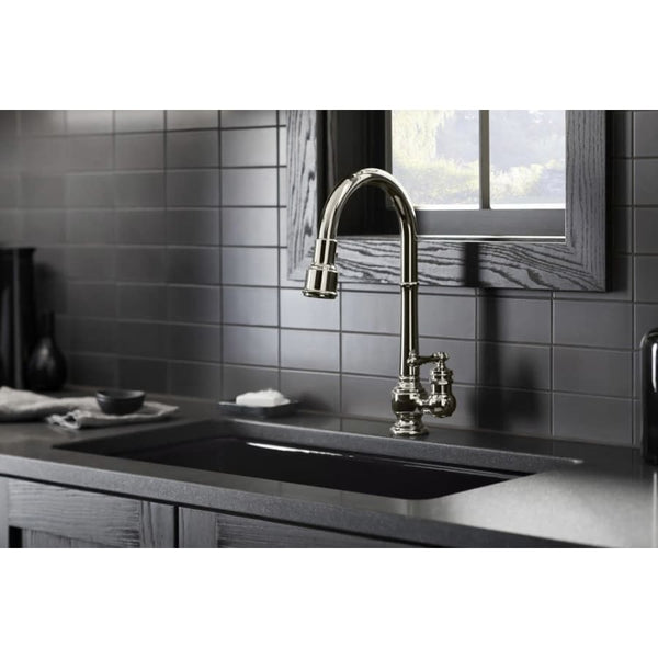 Artifacts 1.5 GPM Single Hole Pull Down Kitchen Faucet