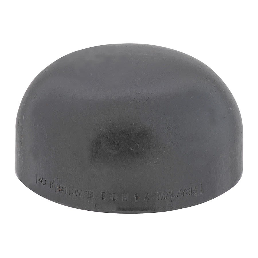 Carbon Steel Cap, 1-1/2 in, Butt Weld, Import