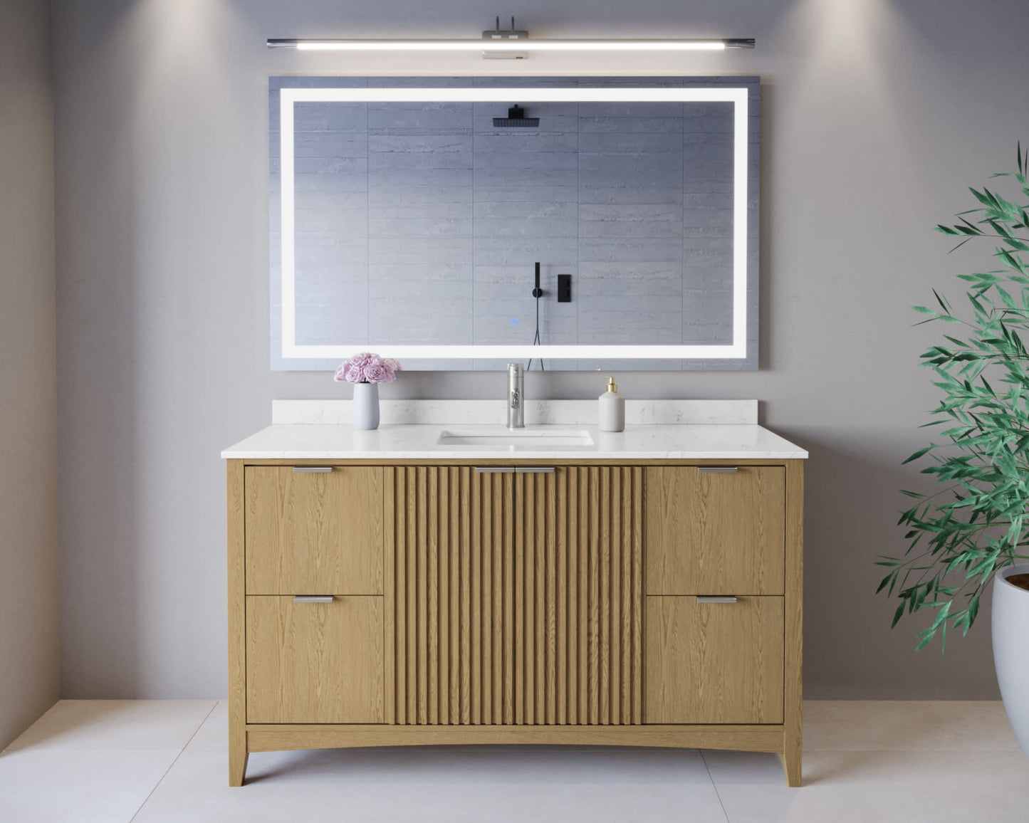 Palmilla Single Bathroom Vanity - 60W x 35H x 22D