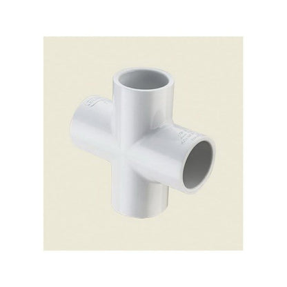 Cross, 1 in, Socket, SCH 40/STD, PVC