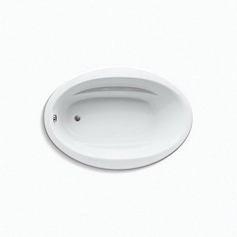 Sunward® Drop-In/Undermount Tub, 60 x 42 x 21 in, End Drain, White