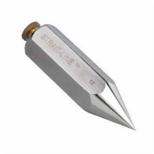 Hexagon Plumb Bob, 12 oz, Machined Steel, Nickel Plated