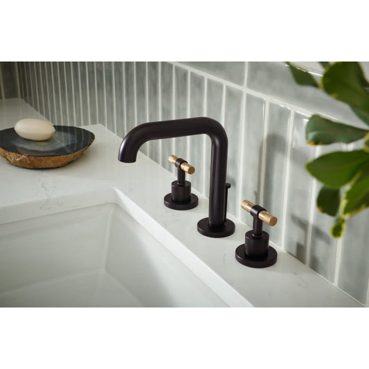 Litze T Lever Handles for Widespread Bathroom Faucet