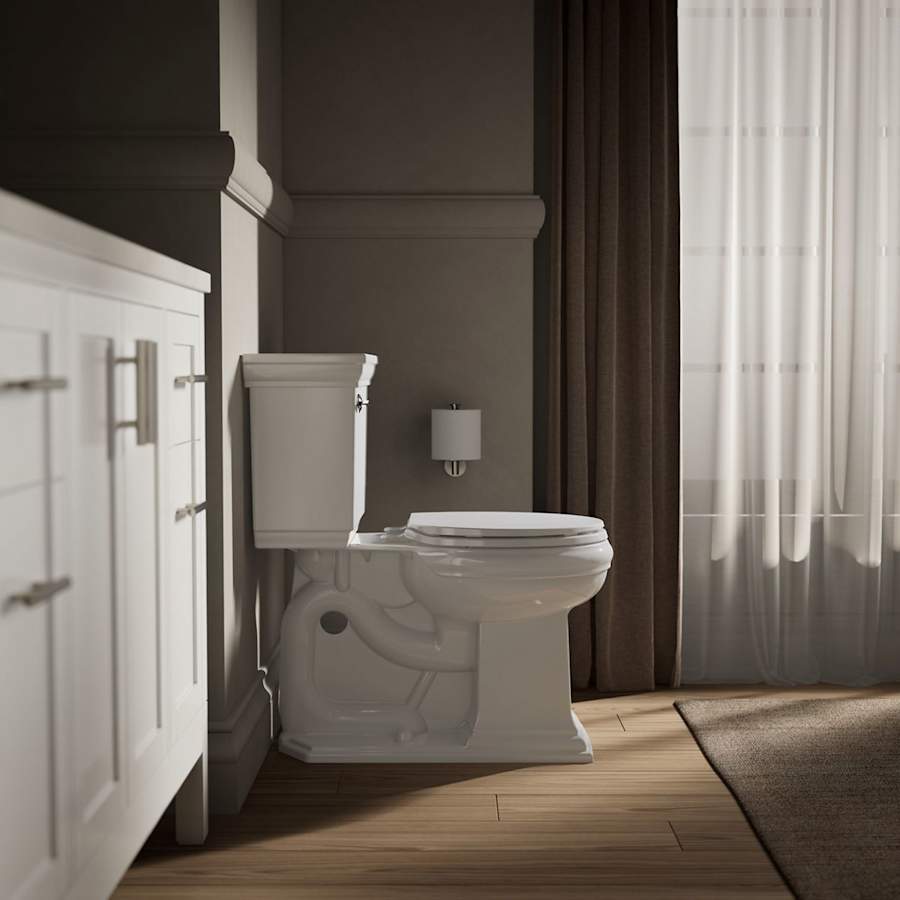 Brevia Q2 Round Closed-Front Toilet Seat with Quick-Release and Quick-Attach Hinges