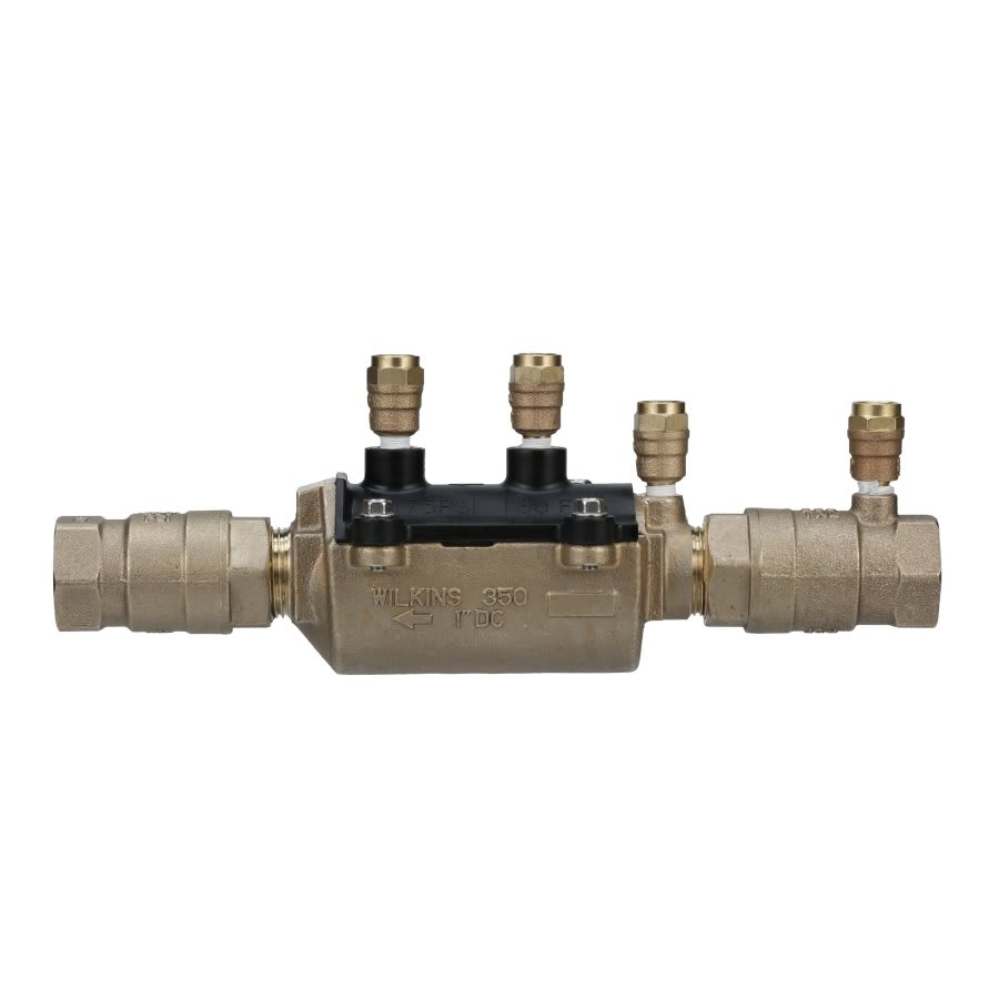 350XL Double Check Backflow Preventer, 1 in, FNPT, Bronze