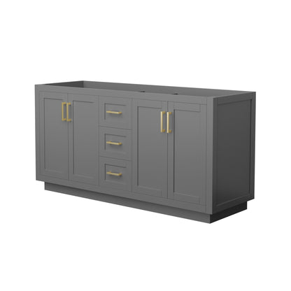 Miranda Double Bathroom Vanity - 65.25W x 33H x 21.75D