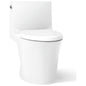 Veil One-piece Elongated Dual-Flush Toilet with Skirted Trapway