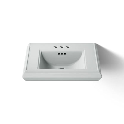 Memoirs Classic 24" Fireclay Pedestal Bathroom Sink with 3 Holes Drilled and Overflow