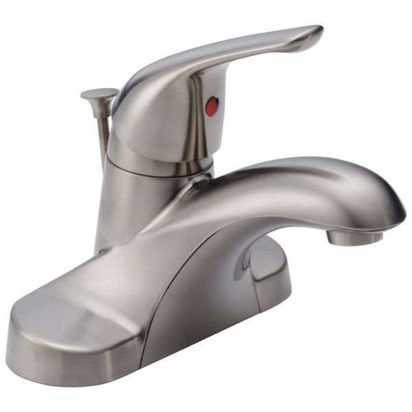 Foundations® Centerset Lavatory Faucet, ADA, 1 Handle, 2-Hole, 1.2 gpm, Stainless