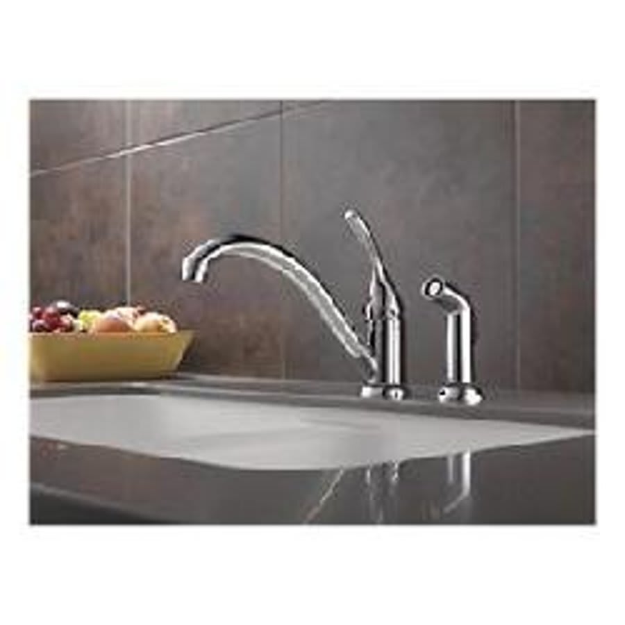 Classic Kitchen Faucet, Deck Mount, ADA, 1 Lever Handle, 2-Hole, Chrome