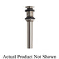 Pop-Up Mushroom Style Plug Lavoratory Drain With Overflow Holes, Brushed Nickel Stainless